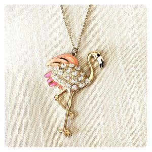 J.Crew flamingo necklace